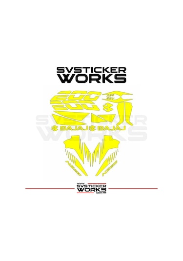 Bajaj Ns200 Sticker Set Takım 16+ Parça Ürün Renk Sarı