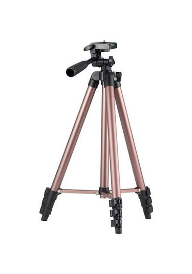 Createtech 110 Cm Alüminyum Tripod, Kamera Ve Telefon Destekli Canlı Akış Standı