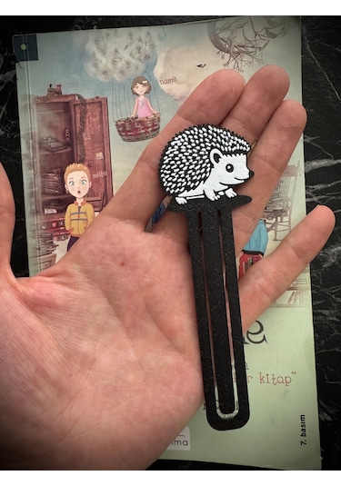 Sevimli Kirpi Şeklinde Kitap Ayracı - Tatlı Kirpi Kitap Ayracı