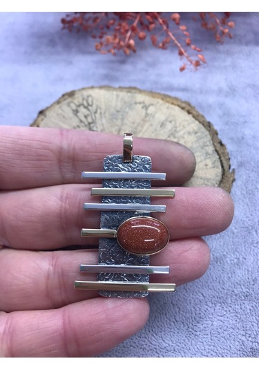 Nsa Gümüş Yıldız Taşı 925 Ayar Doğal Taş El İşi Gümüş Set