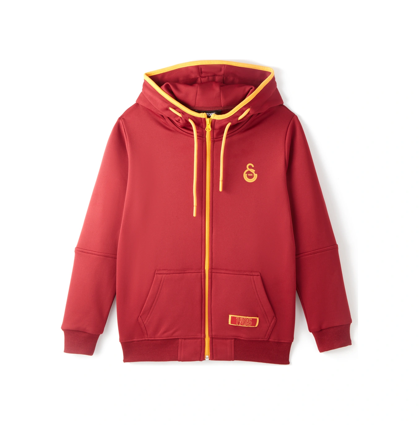 Galatasaray Fermuarlı Çocuk Hoodie C251033 Bordo