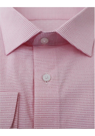 Uki Pembe Slim Fit Uzun Kol Gömlek Pembe
