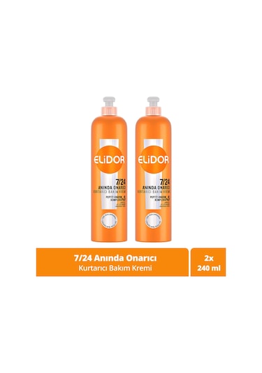 7/24 Kurtarıcı Saç Bakım Kremi Anında Onarıcı 240 Ml X2