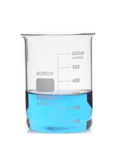 Cam Beher Dereceli 600 ML Kısa Form