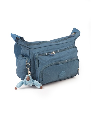 Krinkıl / Klinkır Su Geçirmez Kumaş Çok Gözlü Çapraz Kol Ve Omuz Postacı Çantası 116g Mavi