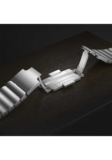 Teknocep Galaxy Watch 46mm Uyumlu Krd-35 22mm Metal Kordon-gümüş