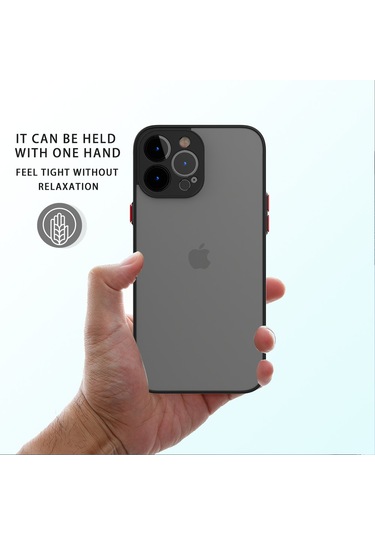 İphone 15 Pro Max Kılıf Arkası Mat Leke Yapmaz Kenarları Renkli