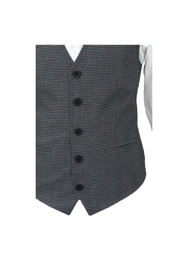 Mentor Regalo Erkek Yelek V Yaka Siyah Desenli 50581