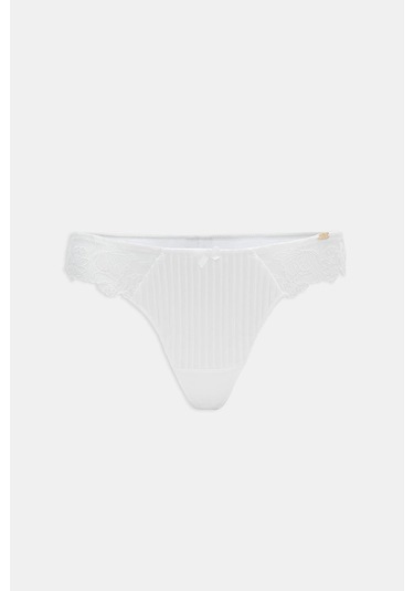 Amarelle Paris Ekru Dantelli String Külot Ekru