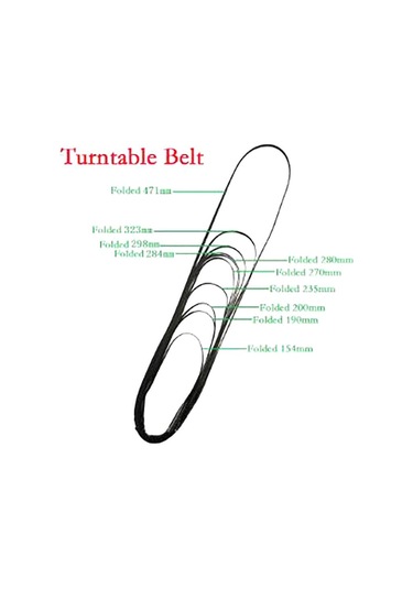 1 Adet Kauçuk Kayış Döner Tabla Fono Bantını Değiştirin Cd Plattenspieler Tahrik Kayışı A6