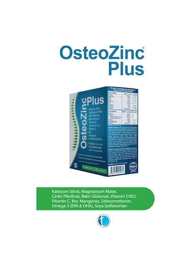 Osteozinc Plus 30 Yumuşak Kapsül + 60 Tablet