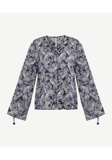 Yargıcı Regular V Yaka Uzun Kol Bluz 25kkbl6029x 004 Lacivert