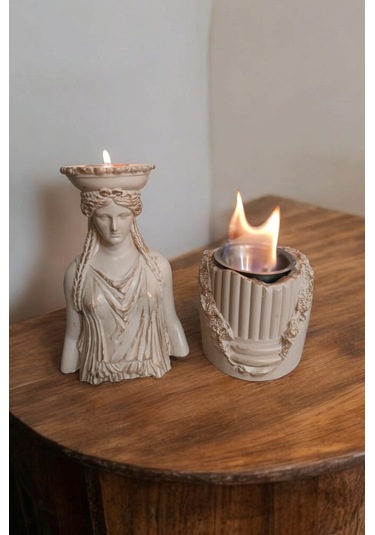 Dekoratif Karyadit Kızı Ve Ateş Çukuru Seti Hediyeli Sütlü Kahve