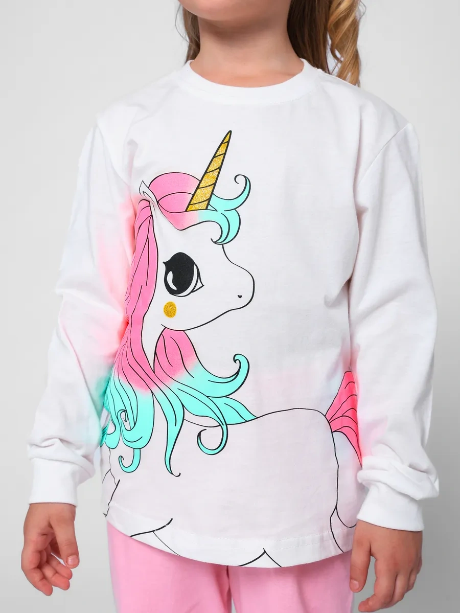 Starkids Uzun Kollu Çocuk Pijaması 441174354 Beyaz