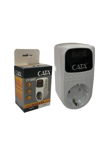 Cata CT-9187 4000W 150-280V Tekli Priz Regülatör Beyaz