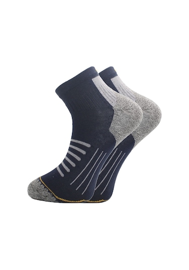 Erkek Yarım Konç Çok Renkli Pamuklu Çorap 3'lü Paket Çok Renkli