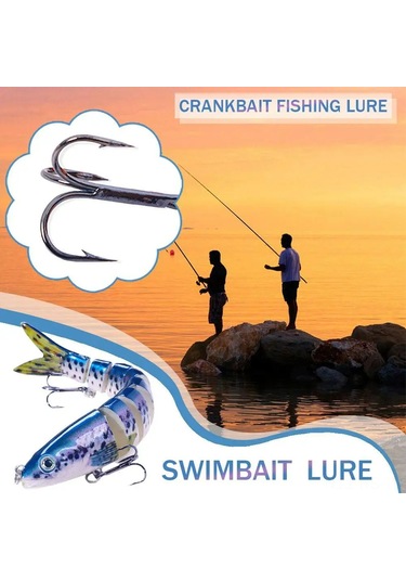 Reedark 13.4cm Çok Eklemli Yapay Yem, Gerçekçi Pike Wobblers, 18.6g Sert Swimbait Crankbait