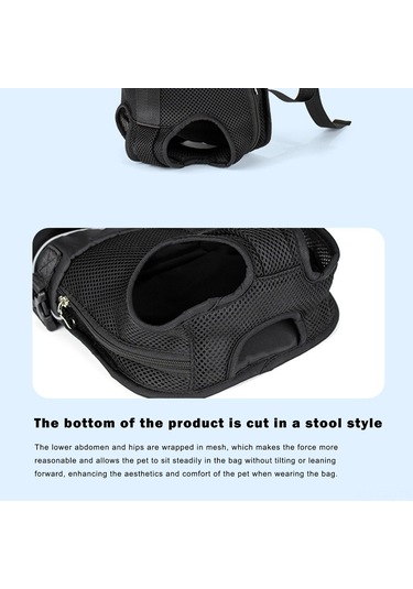 Jokmae Kamuflaj Desenli Köpek Çantası Siyah