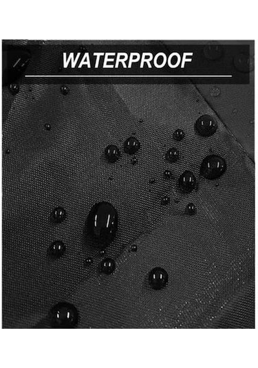 Bisan Sunway Fks Siyah Motosiklet Brandası Premium Kalite Su Geçirmez