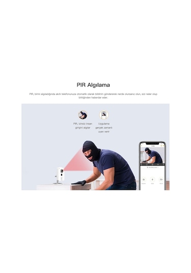 Imou IPC-K22P 2MP 2.8mm Sabit Lens Ir Cube Kamera (Sesli, H.265+)