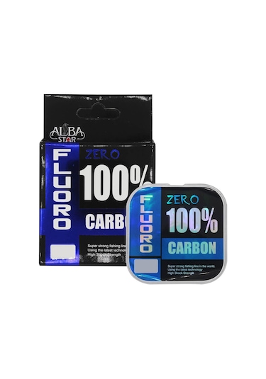 Albastar Zero Fluorocarbon Misina Clear 0.26mm - 25m - 4.61kg