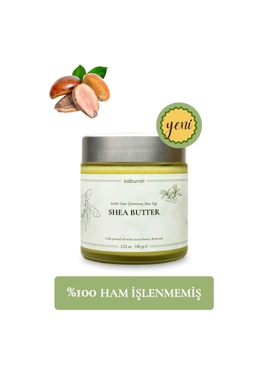 Sabunal Shea Yağı - Soğuk Sıkım Ham Işlenmemiş Raw Virgin Shea Butter 100 G