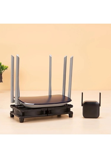 Xuweiwei Siyah Çift Usb Fan Routers Soğutucu Tabanı Sessiz Hızlı Soğutma Set Top Kutular Ağ Anahtarları Uyumlu Plastik Usb Güçlü 36v