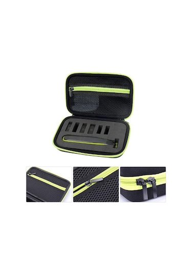 Qingmipy Philips Norelco Oneblade Qp2520/90/70 Seyahat Çantası İçin Kırmızı/yeşil Eva Koruyucu Kılıf Yeşil