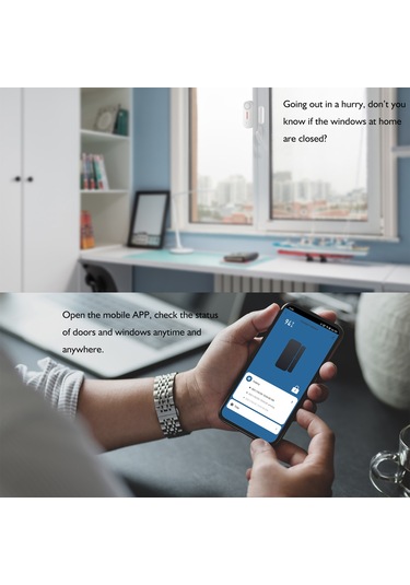 Kapı Pencere Alarmı Ev Güvenliği Kablosuz Manyetik Hs6926-2