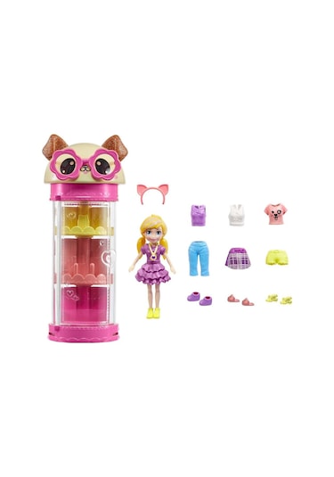 Polly Pocket Stil Döndürücü Moda Dolabı HKW04 HKW06 Lisanslı Ürün