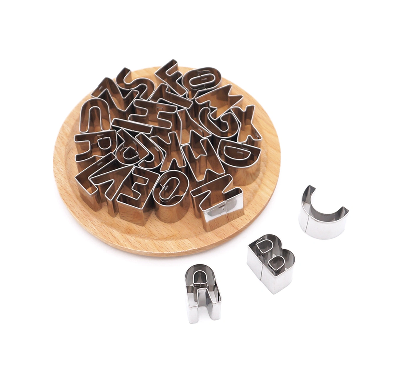 Youtek 26 Harfli Paslanmaz Çelik Kurabiye Kalıbı - Çocuk Dostu Ev Fırında Dıy Pizza, Kurabiye Kesme Aleti Diğer