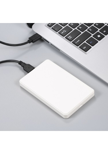 Jeemson 2.5 İnç Sata Hdd/ssd Dış Disk Kutusu, Usb 3.0 Arayüzlü, Araçsız Montaj, Abs Kasa Beyaz
