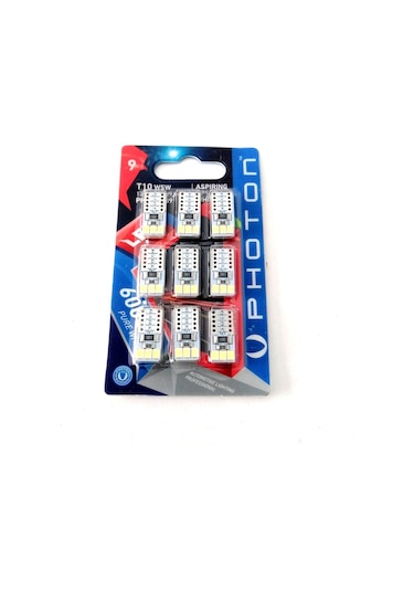 PHOTON T10 LED OTO PARK AMPULÜ BEYAZ PH7010 W5W 9 Adet