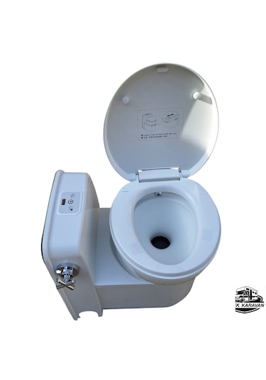 El W5000 Et Kasetli Tuvalet Taharet Musluklu Yatek Karavan Tekne