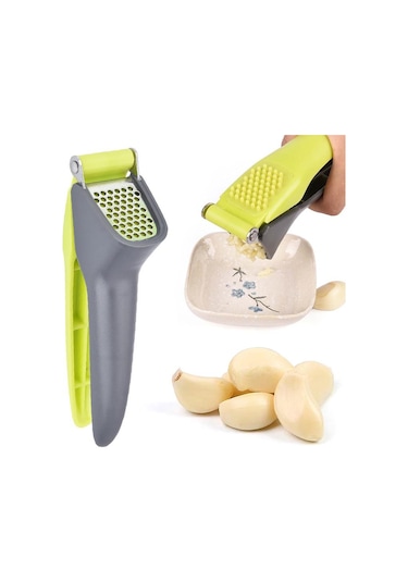 Mutfak Aletleri Manuel Sarımsak Rendesi Presi Soğan Zencefil Öğütücü Sarımsak Kıyma Makinesi Doğrama Mutfak Aletleri Mutfak Aksesuarları Açık Gri