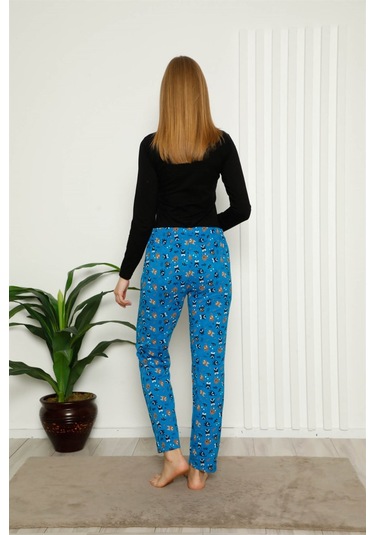 Akbeniz Kadın Pamuklu Alt Pijama 27382 - S Saks