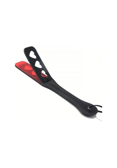 Elmpaly Siyah At Kamçısı - Kalp Desenli Yumuşak Saplı Biniş Ve Yarış Eğitimi İçin Siyah