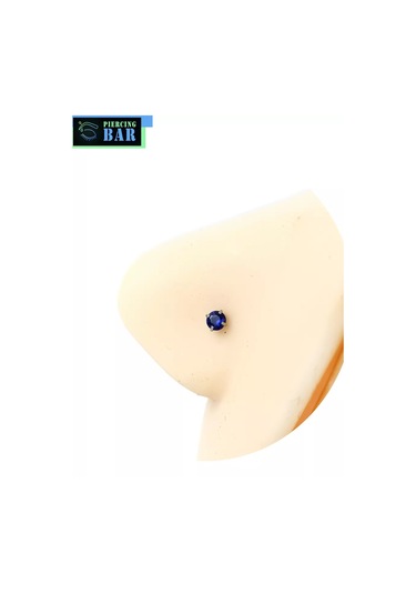 Pıercıng Bar Deliklerde Salyangoz Ananas Burun Kanadı Piravı 221985059 Mavi