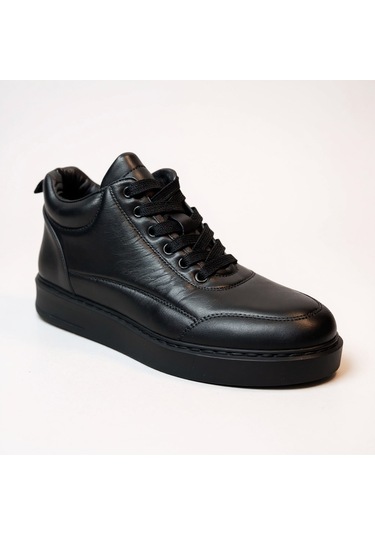Dosa Shoes Erkek Deri Fermuarlı Bot 201000070-1 Siyah