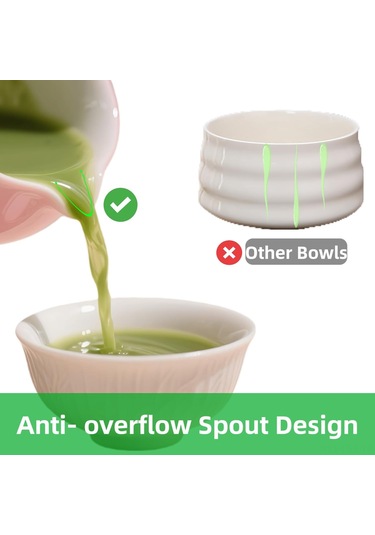 Hfambition Pembe Matcha Çay Seti - 5 Parça Profesyonel Bambu Çırpıcı Ve Aksesuarlar Pembe