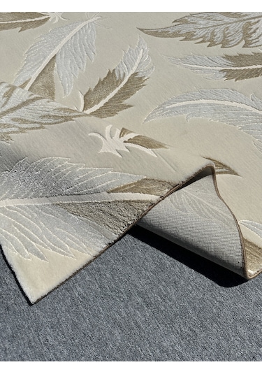 Saray Halı Vizyon 11498 Po 200x300 Krem Yeşil 6 M2 Halı