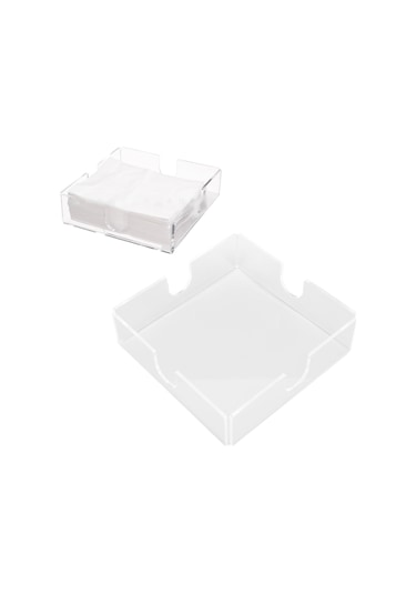 Mufunye Açık Akrilik Servis Peçete Tutucu - Mutfak, Banyo, Restoran Ve Bar İçin Pratik U-şekilli Tasarım Diğer