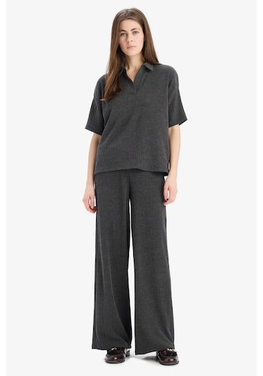 DeFacto Wide Leg Geniş Paça Bürümcük Pantolon E3232AX25SPAR148