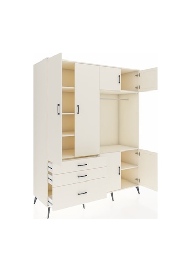 Kronos Gardrop 7 Raflı 3 Çekmeceli Tek Askılı 176x59x221 Aytaşı-aytaşı Aytaşı