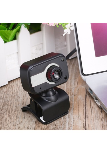 Geeroyoo Usb 2.0 Webcam Hd Lensli, Mikrofonlu, Çift Taraflı Klem İle Dizüstü/masaüstü Uyumlu, Plug & Play Video Konferans Ve Ders Kamerası Altın