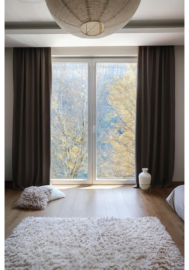Terra 140x270 Cm 2 Adet Blackout Fon Perde Vizon