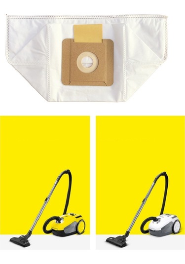 Synodicmonth K-archer Vc2 / Vc2 Erp / Vc2 Premium / Vc2 Premium Erp Elektrikli Süpürge Torbaları İçin 5 Adet Toz Torbası 2.863-236.0