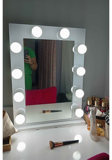 Home Işıklı Solist Makyaj Kulis Aynası 68 x 50 CM