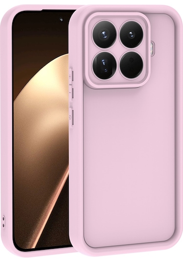 Xiaomi 15t Pro Kılıf Kamera Korumalı Ananas Silikon Kapak Pembe