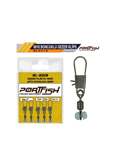Portfish Bl-6018 Boncuklu Gezer Klips M